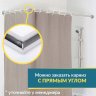 Карниз для душа Угловой Г образный 110х80 Усиленный 25 мм MrKARNIZ фото 7