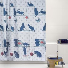 Штора для ванной Cat and Fish