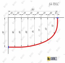 64186C Карниз по чертежу